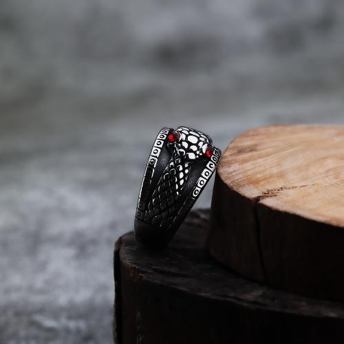 Rhinestone Stainless Steel Finger Ring 304 Stainless Steel plated Unisex & with rhinestone original color Sold By PC