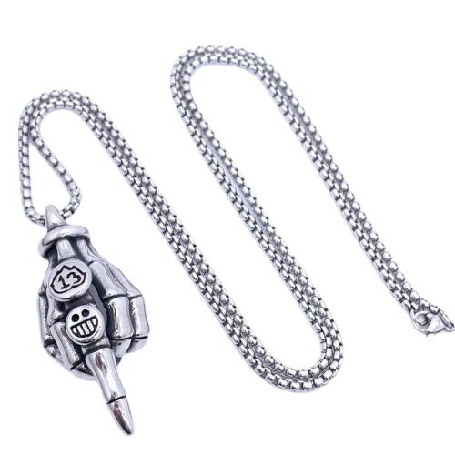 Edelstahl Schmuck Halskette, 304 Edelstahl, poliert, unisex & verschiedene Stile für Wahl, originale Farbe, Länge:ca. 60 cm, verkauft von PC