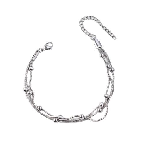Titanium Steel Bracelet & Bangle with 5cm extender chain plated Unisex Length 18 cm Sold By PC