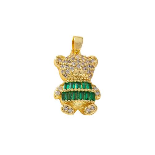 Cubic Zirconia Micro Pave Brass Pendant, plated, DIY & different styles for choice & micro pave cubic zirconia, more colors for choice, Sold By PC