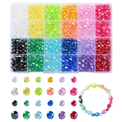 DIY Jewelry Supplies, Acrylic, multi-colored, Sold By Box