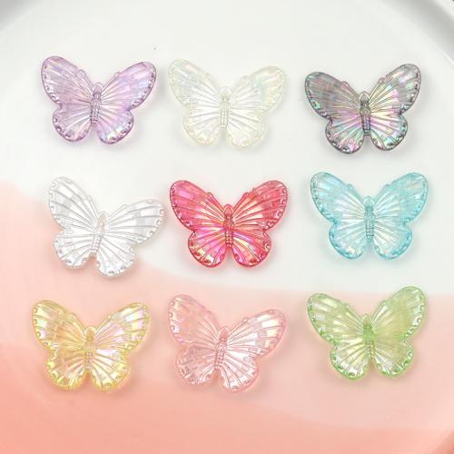 Mobile Phone DIY Decoration Acrylic Butterfly epoxy gel Random Color Sold By PC