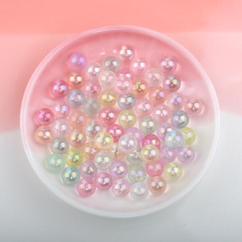 Mobile Phone DIY Decoration Acrylic Round & epoxy gel & no hole multi-colored Sold By Bag