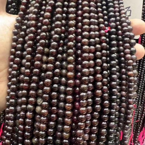 Natural Garnet Beads, Round, fashion jewelry & DIY & different size for choice, garnet, Sold Per Approx 38 cm Strand