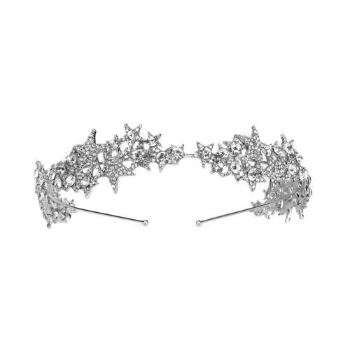 Hair Bands Zinc Alloy fashion jewelry & for woman & with rhinestone silver color Sold By PC