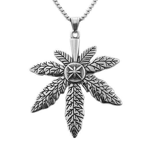 Stainless Steel Jewelry Necklace, 304 Stainless Steel, polished, fashion jewelry & different styles for choice & for man, silver color, 69x76mm, Length:Approx 60 cm, Sold By PC