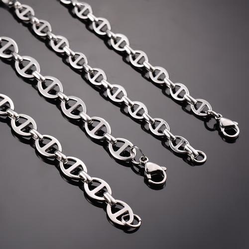 Titanium Steel Necklace, plated, DIY & different size for choice, more colors for choice, Sold By PC