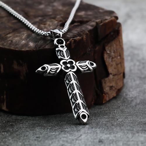 Stainless Steel Cross Pendants, 304 Stainless Steel, polished, different styles for choice, original color, Sold By PC