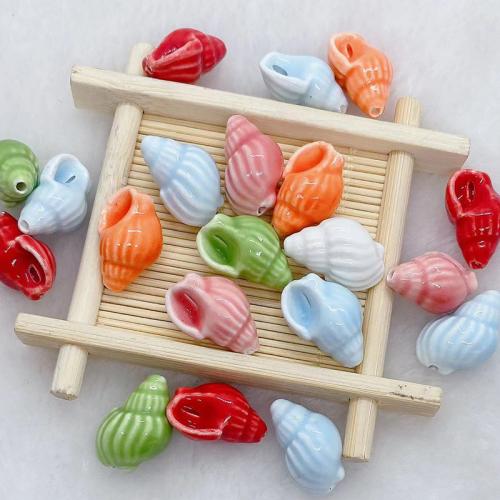 Porcelain Jewelry Beads, plated, DIY, more colors for choice, Hole:Approx 2mm, 10PCs/Bag, Sold By Bag