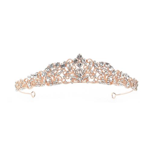 Bridal Tiaras, Tibetan Style, fashion jewelry & for woman & with rhinestone, rose gold color, Sold By PC