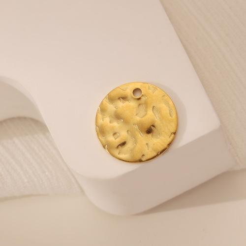 Stainless Steel Pendants, 304 Stainless Steel, 18K gold plated, DIY, golden, 12x12mm, Sold By PC