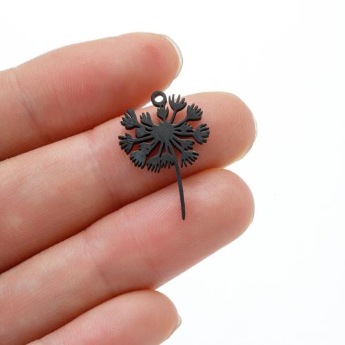 Stainless Steel Flower Pendant 304 Stainless Steel DIY Sold By Bag