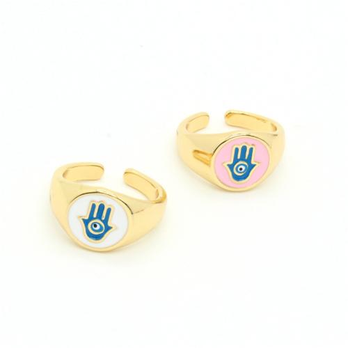 Zinc Alloy Finger Ring Setting for woman & enamel Sold By PC