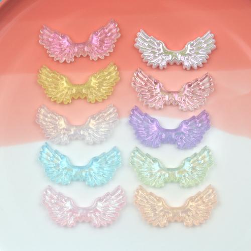Hair Accessories DIY Findings, Acrylic, Wing Shape, epoxy gel, more colors for choice, Sold By PC