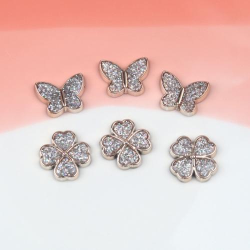 Hair Accessories DIY Findings ABS Plastic & with rhinestone Sold By PC