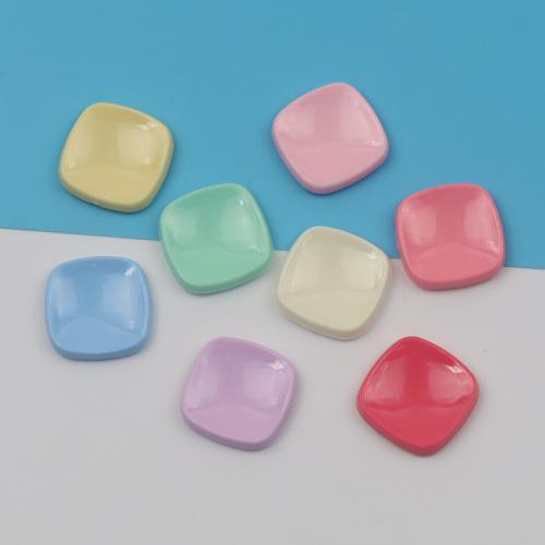 Hair Accessories DIY Findings Acrylic Square epoxy gel 22mm Sold By PC