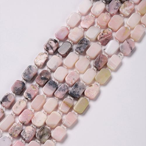 Koraliki z kameniem szlachetnym, Czarny pasek Rhodochrosite Stone, Prostokąt, biżuteria moda & DIY, mieszane kolory, 12mm, sprzedawane na około 38 cm Strand