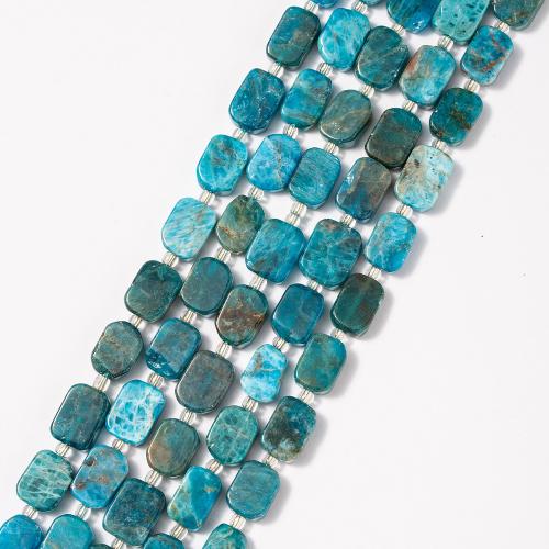 Grânulos de gemstone jóias, Apatites, Retângulo, joias de moda & DIY, cores misturadas, 10x12mm, vendido para Aprox 38 cm Strand