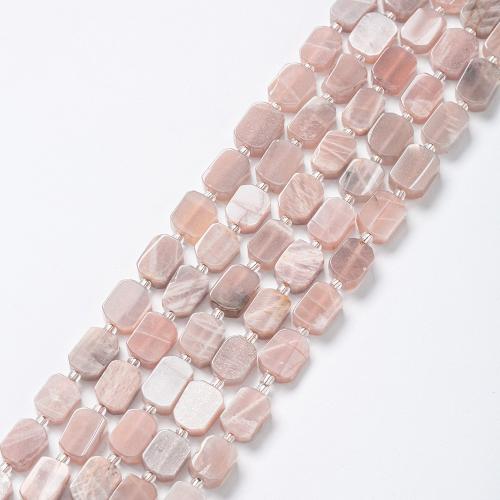 Perle agate Botswana naturelle, rectangle, bijoux de mode & DIY, couleurs mélangées, 10x12mm, Vendu par Environ 38 cm brin