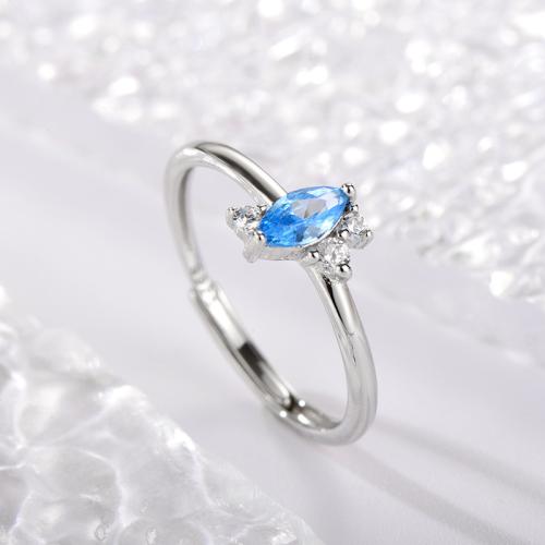 Cubic Zirconia Micro Pave 925 Sterling Silver Rings fashion jewelry & micro pave cubic zirconia & for woman Sold By PC