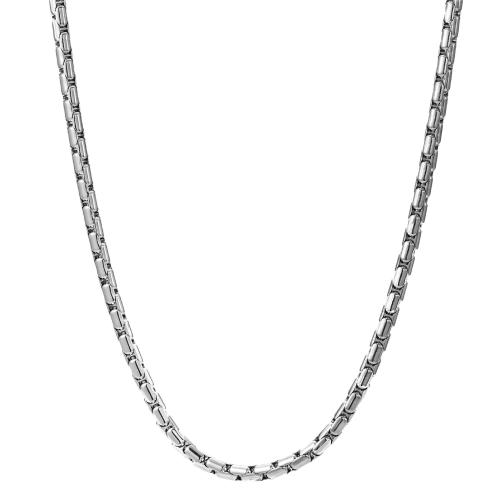 Stainless Steel Chain Necklace, 304 Stainless Steel, different length for choice & Unisex, original color, Sold By PC