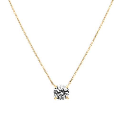 Cubic Zircon Micro Pave Brass Necklace, plated, micro pave cubic zirconia & for woman, more colors for choice, Length:Approx 41-50 cm, Sold By PC