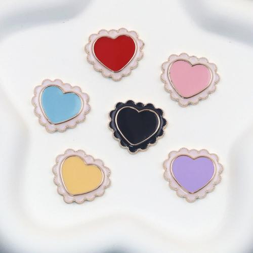 Mobile Phone DIY Decoration ABS Plastic Heart enamel Sold By PC