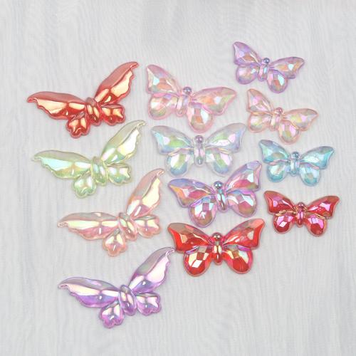 Mobile Phone DIY Decoration, Acrylic, Butterfly, different size for choice & epoxy gel, Random Color, Sold By PC
