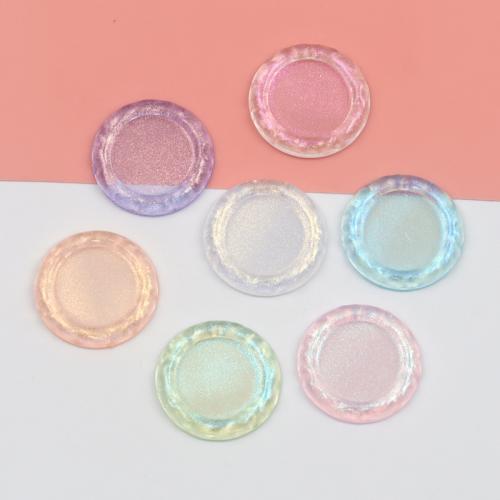 Hair Accessories DIY Findings Acrylic Round epoxy gel Sold By PC