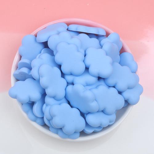 Mobile Phone DIY Decoration, Resin, Cloud, epoxy gel, more colors for choice, 25x17mm, Sold By PC