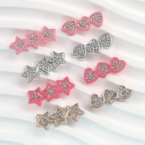 Hair Accessories DIY Findings, ABS Plastic, different styles for choice & with rhinestone, more colors for choice, Sold By PC