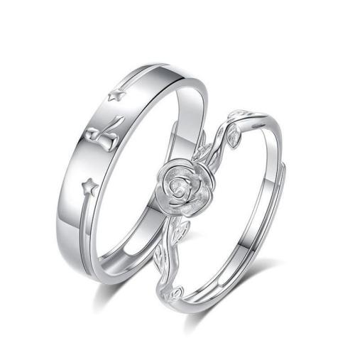 Пара кольца перста, Латунь, ювелирные изделия моды & Мужская & разные стили для выбора, размер:7, продается PC