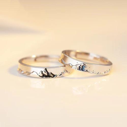 Anéis Couple dedo, cobre, joias de moda & unissex & Vario tipos a sua escolha, tamanho:7, vendido por PC