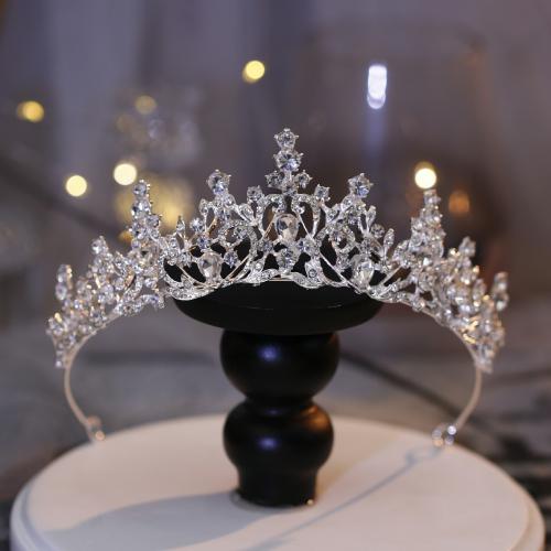 Bridal Tiaras, Tibetan Style, fashion jewelry & for woman & with rhinestone, more colors for choice, diameter 140mm, Sold By PC