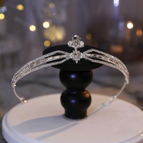 Bridal Tiaras Zinc Alloy fashion jewelry & for woman & with rhinestone diameter 140mm Sold By PC