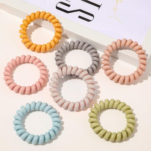 Phone Wire Hair Elastic Plastic handmade for woman Sold By PC