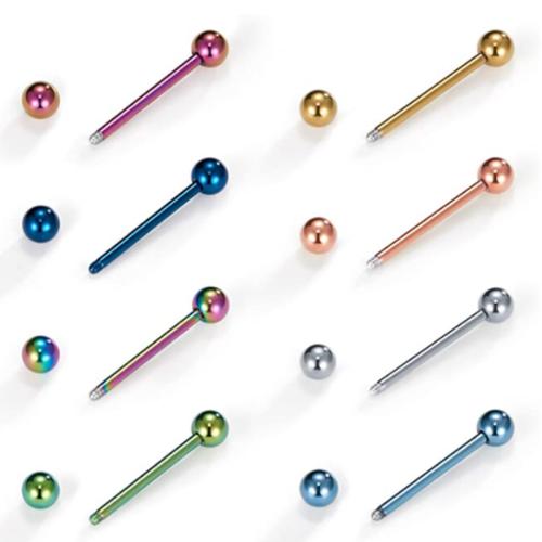 Stainless Steel Tongue Ring, 304 Stainless Steel, plated, Unisex, more colors for choice, Sold By PC