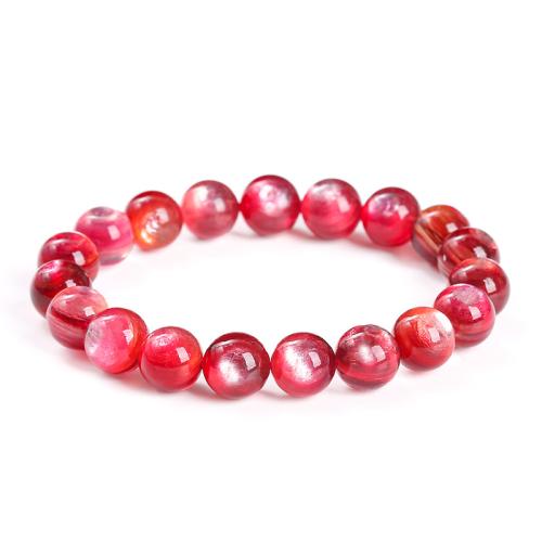Quartz Bracelet Round handmade & for woman pink Length Approx 7-9 Inch Sold By PC