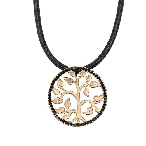 Zinklegierung Schmuck Halskette, mit Lederband, mit Verlängerungskettchen von 5cm, Modeschmuck & für Frau, keine, Länge:ca. 40 cm, 2PCs/Tasche, verkauft von Tasche