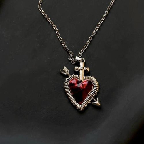 Zinc Alloy Jewelry Necklace fashion jewelry & for woman & enamel Length Approx 45 cm Sold By PC