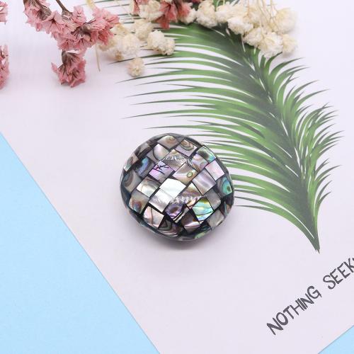 Natural Seashell Beads with Abalone Shell Flat Round patchwork & fashion jewelry & DIY Sold By PC