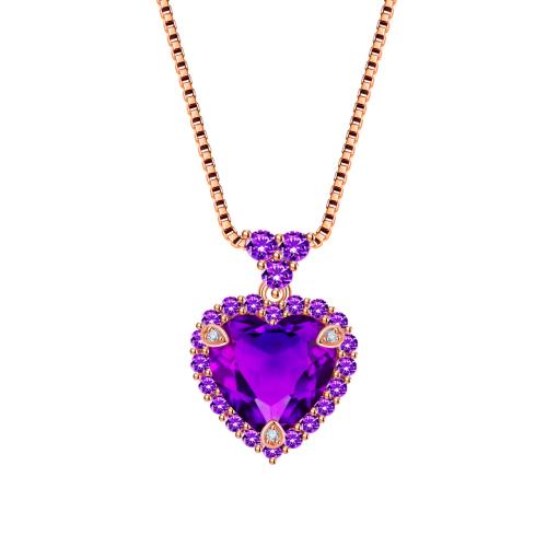 Rhinestone Brass Pendants Heart plated for woman & with rhinestone nickel lead & cadmium free Sold By PC