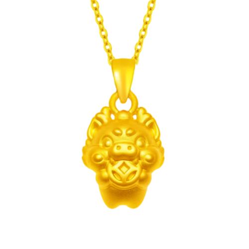 Brass Jewelry Pendants Dragon gold color plated DIY golden nickel lead & cadmium free Sold By PC