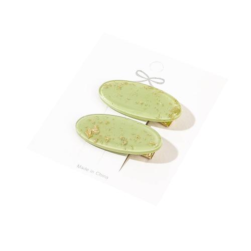 Alligator Hair Clip Resin with Zinc Alloy handmade for woman Sold By Pair
