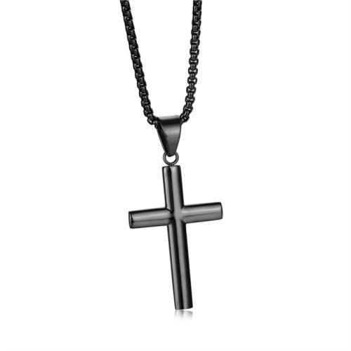 Titanium Steel Pendants, Cross, plated, different styles for choice, more colors for choice, Sold By PC