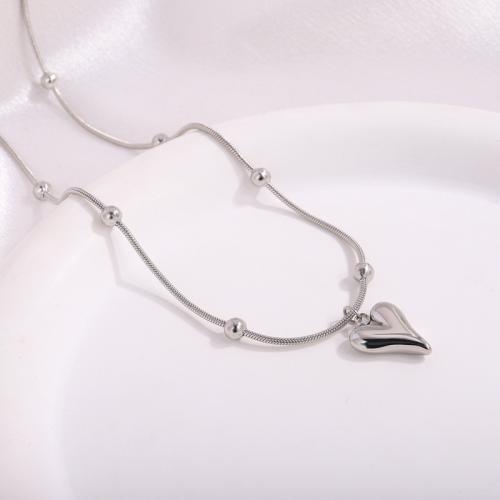Edelstahl Schmuck Halskette, 304 Edelstahl, mit Titanstahl, plattiert, für Frau, keine, verkauft von PC