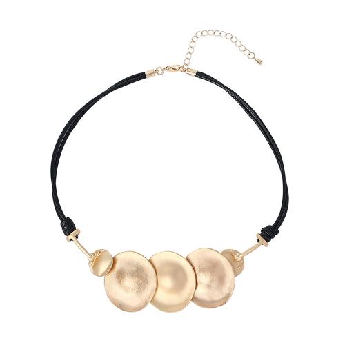 Zinklegierung Schmuck Halskette, mit Lederband, Modeschmuck & für Frau, keine, Länge:ca. 50 cm, 2PCs/Tasche, verkauft von Tasche