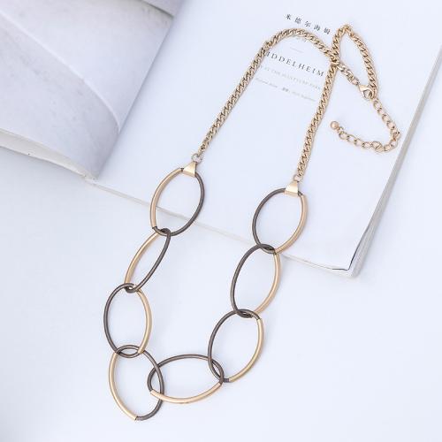 Tibetan Style Sweater Chain Necklace, with leather cord & iron chain, fashion jewelry & for woman, more colors for choice, Length:Approx 80 cm, 2PCs/Bag, Sold By Bag