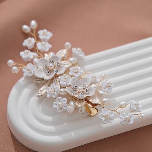 Alligator Hair Clip, Tibetan Style, with Crystal & Plastic Pearl, different styles for choice & for woman & with rhinestone, more colors for choice, Sold By PC