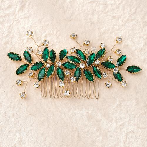 Bridal Decorative Hair Comb Zinc Alloy with Crystal & for woman & with rhinestone Sold By PC